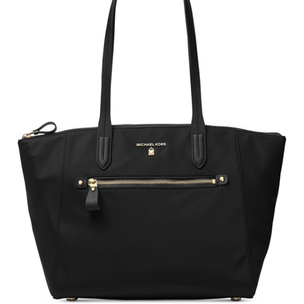 Micheal Kors Medium Top-Zip Nylon Tote